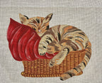 Chat au panier