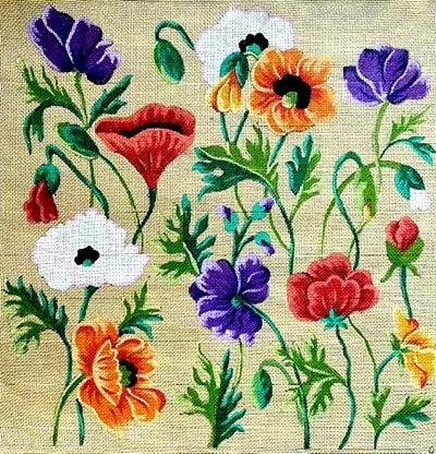 Coquelicots en Fête - Annie Bouquet, Tapisserie De France 