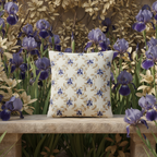 CROISILLONS FLORAUX EN CAMAÏEU DE BLEU