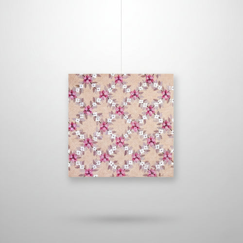 Dentelle Floralle de Roses - Annie Bouquet, Tapisserie De France 