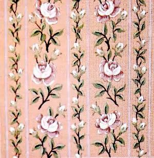 Légèreté Florale en Guirlandes - Annie Bouquet, Tapisserie De France 