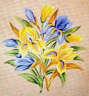 Les Iris - Annie Bouquet, Tapisserie De France 