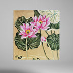 Lotus Roses - Annie Bouquet, Tapisserie De France 