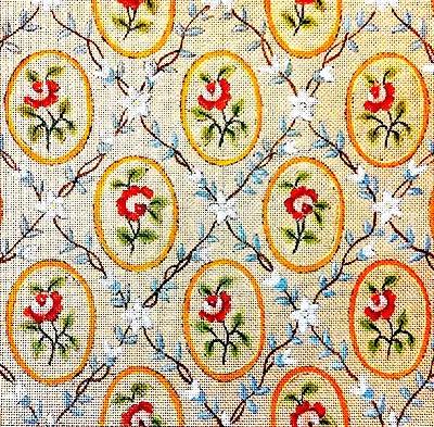 Rosiers en médaillons - Annie Bouquet, Tapisserie De France 