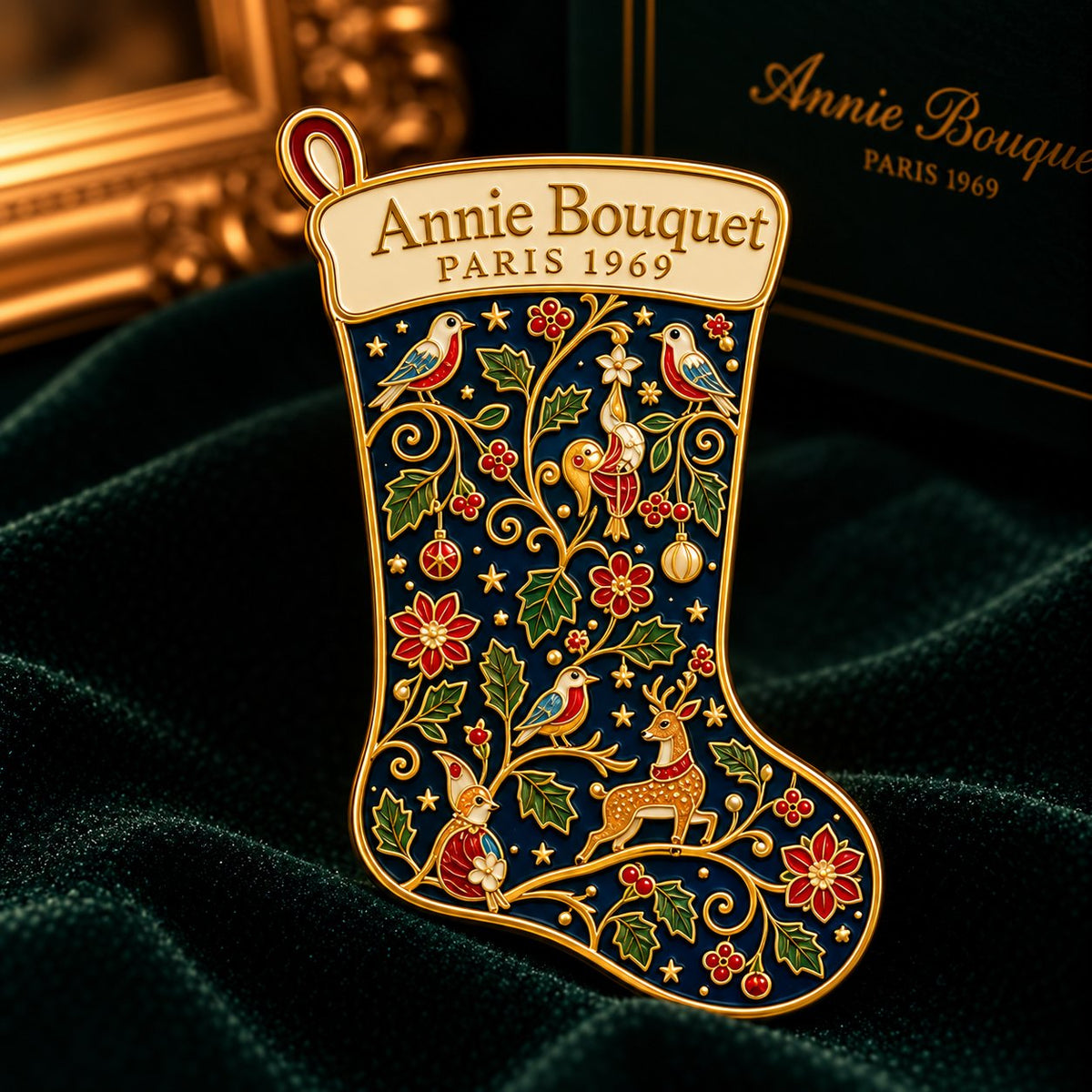 Porte-aiguille aimanté La Chaussette aux Oiseaux, Annie Bouquet