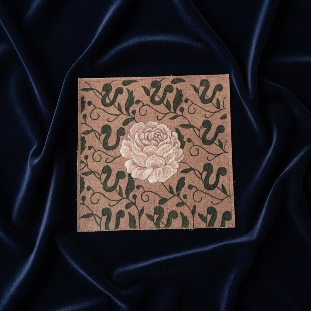 LA ROSE SUR TREILLE (01170a)