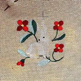 Le Lapin aux Fleurs Rouges - Annie Bouquet, Tapisserie De France 